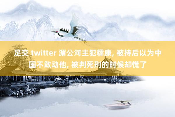 足交 twitter 湄公河主犯糯康, 被持后以为中国不敢动他, 被判死刑的时候却慌了