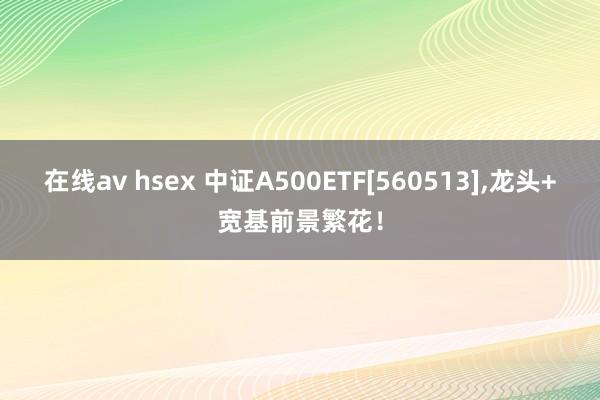 在线av hsex 中证A500ETF[560513],龙头+宽基前景繁花！