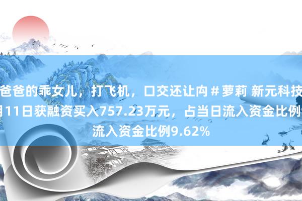 爸爸的乖女儿，打飞机，口交还让禸＃萝莉 新元科技：12月11日获融资买入757.23万元，占当日流入资金比例9.62%