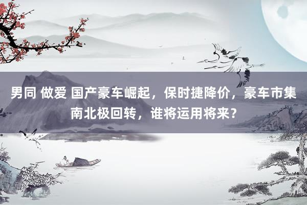 男同 做爱 国产豪车崛起，保时捷降价，豪车市集南北极回转，谁将运用将来？