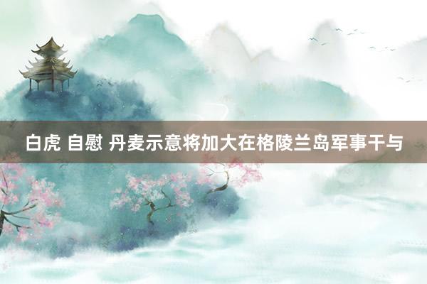 白虎 自慰 丹麦示意将加大在格陵兰岛军事干与