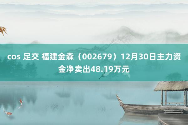 cos 足交 福建金森（002679）12月30日主力资金净卖出48.19万元