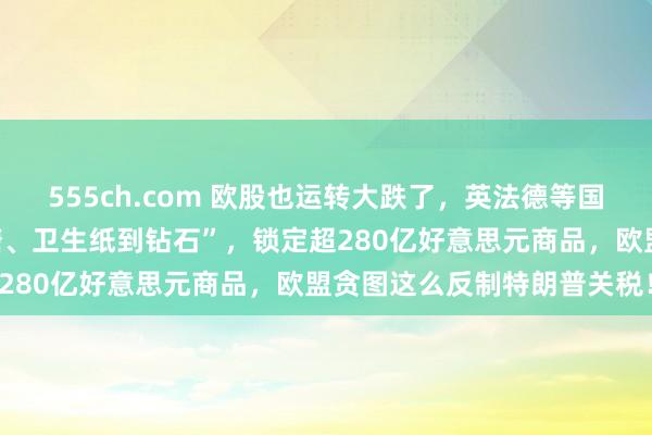 555ch.com 欧股也运转大跌了，英法德等国股市王人在跌！“从口香糖、卫生纸到钻石”，锁定超280亿好意思元商品，欧盟贪图这么反制特朗普关税！