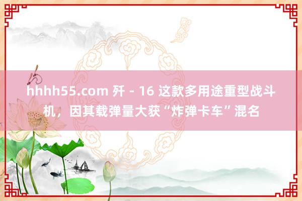 hhhh55.com 歼 - 16 这款多用途重型战斗机，因其载弹量大获“炸弹卡车”混名